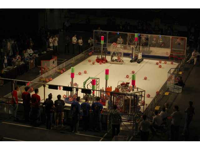 West Ranch robotics team goes for 'lunacy' in L.A. competition