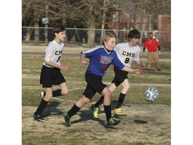 DMS Saints soccer hits the field DMS Saints soccer hits the field