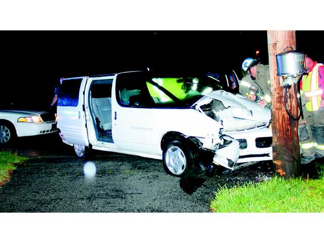 One injured in Monday utility pole crash One injured in Monday utility pole crash