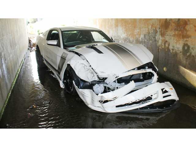 Two escape injury in bridge crash Two escape injury in bridge crash