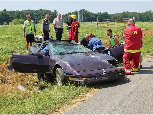 Clayton airlifted after rollover Clayton airlifted after rollover