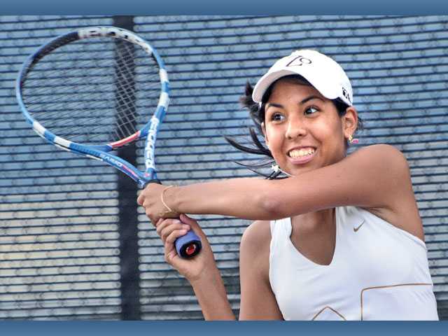 Girl Tennis School Team