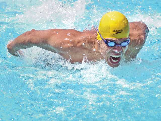 Swimming: Locals leave mark