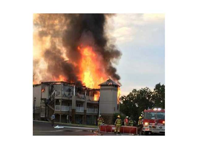 Fire destroys condo Fire destroys condo