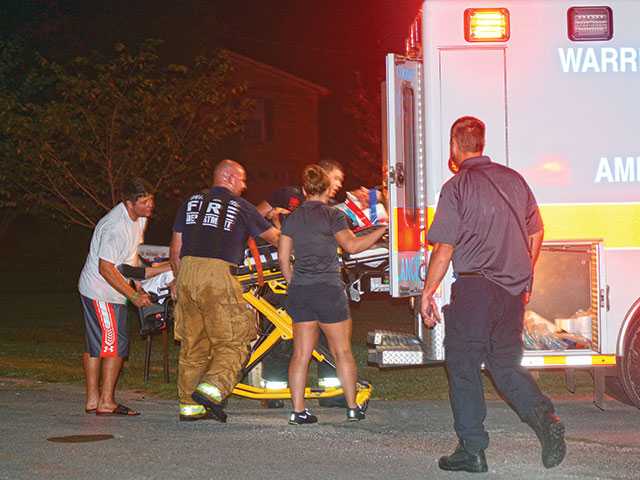 Fireman hurt in Westwood Fireman hurt in Westwood