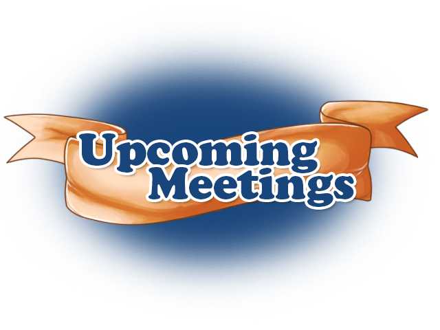 Upcoming meetings Upcoming meetings